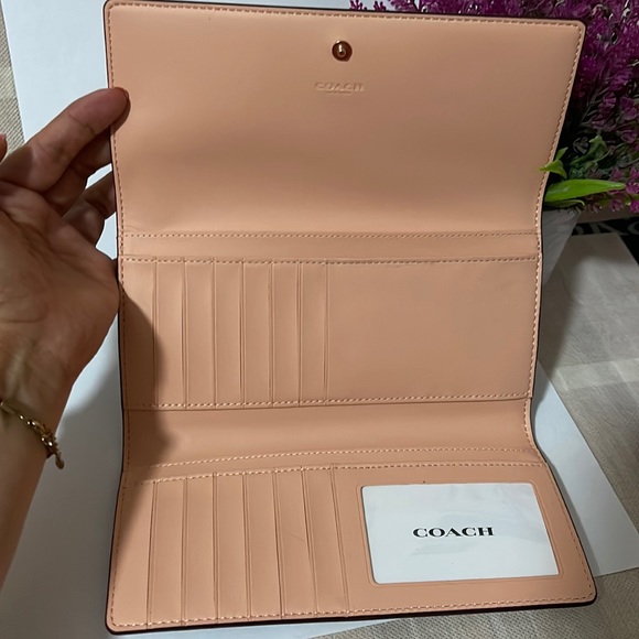 Coach Bags Coach Slim Trifold Wallet In Signature Canvas Poshmark